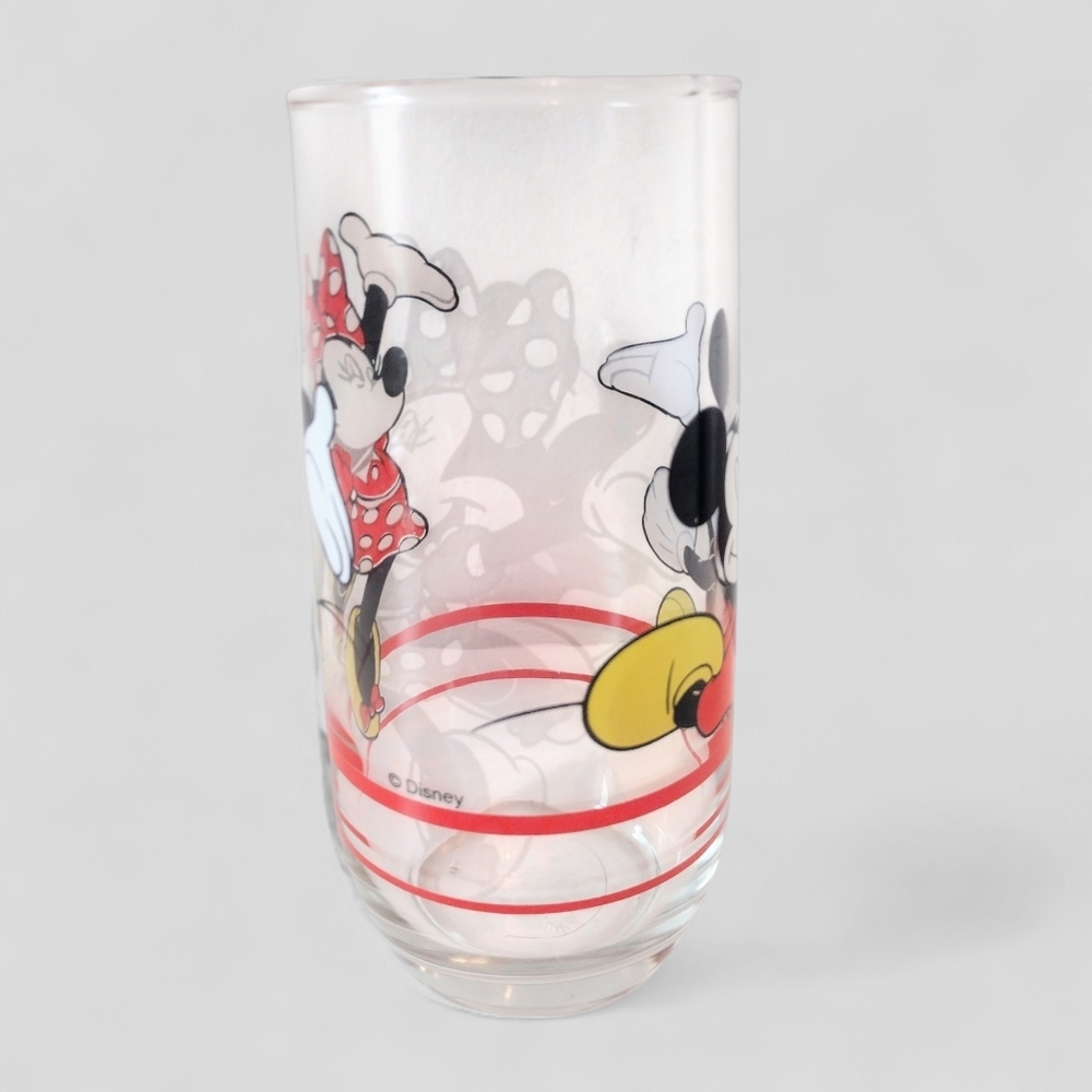 Disney Minnie And Mickey Mouse Vintage Drinking Glass - Picture 5 of 7